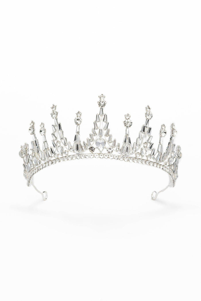 Crystals Tiara Necklace Earrings Jewelry CY0067 - COCOMELODY