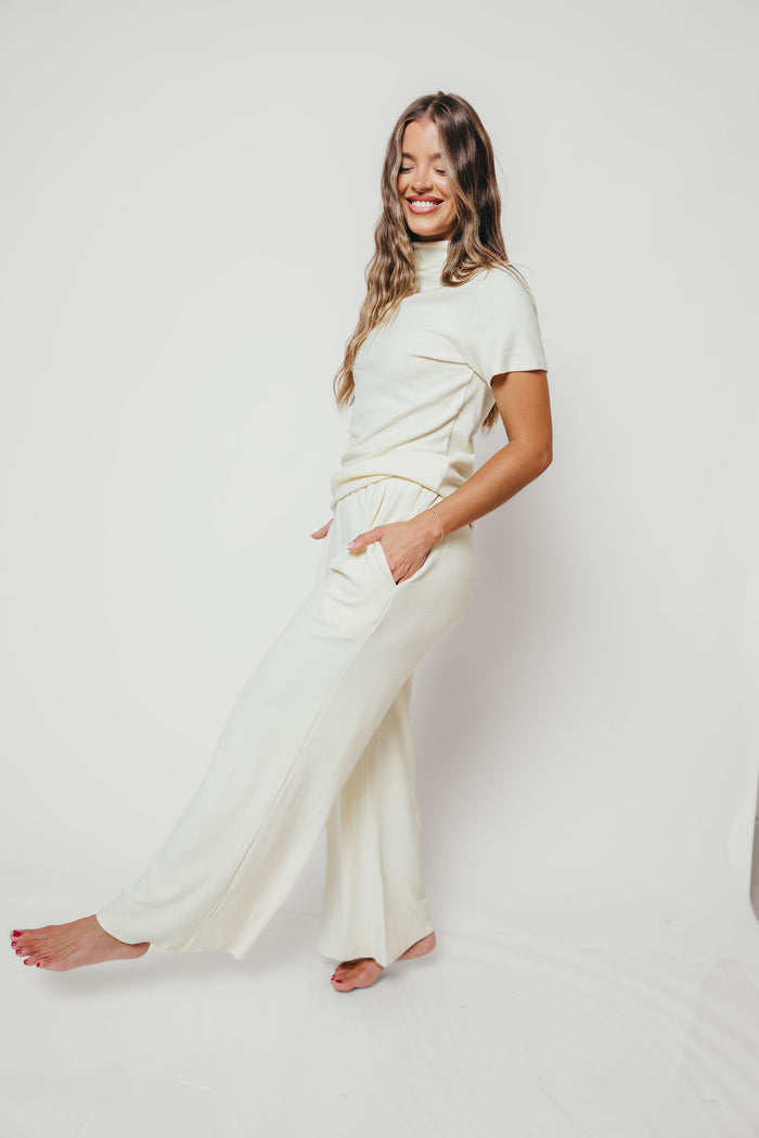 Dawson Knit Pants in Cream