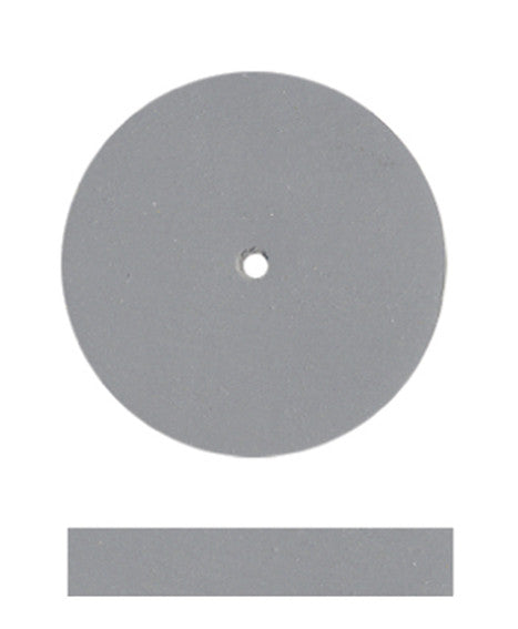 Dedeco Silicon Rubber Wheels Gray - Extra Fine Ceramic 7/8' X 1/8' 100/BX #7604