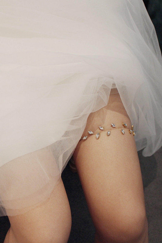 Diamond Wedding Garter CZ0327 - COCOMELODY