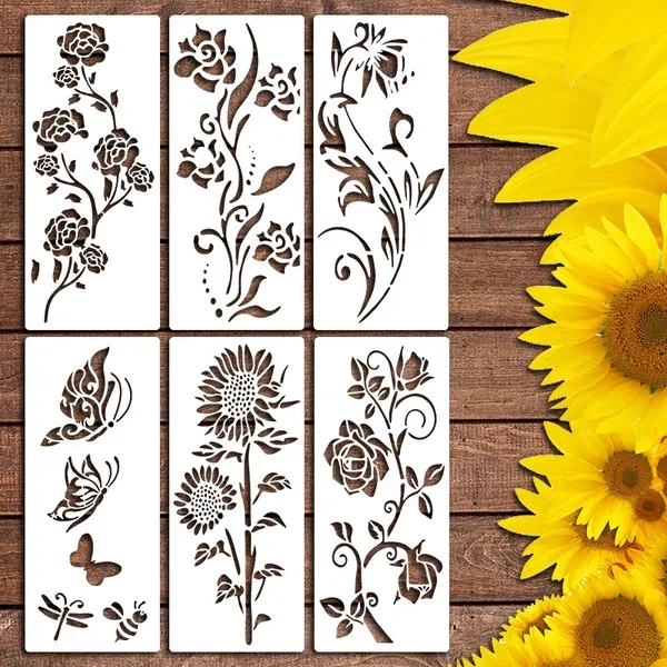 👍👍Butterfly flowers (35 x 15 cm) (6 pieces)