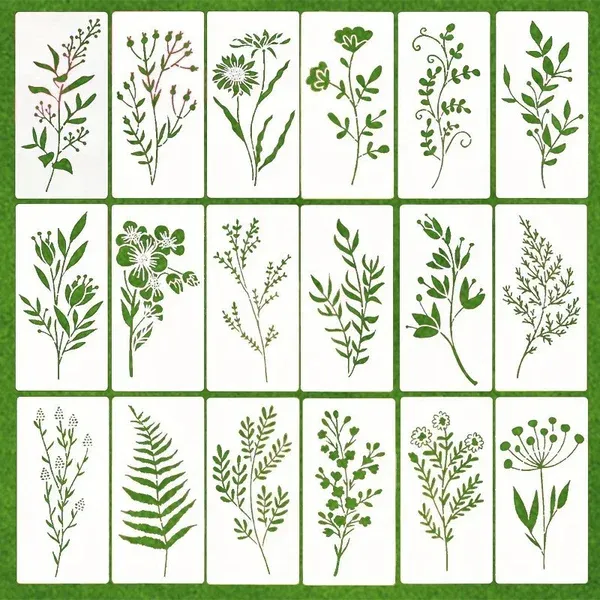 👍👍Wild Grass (7.5 x 15 cm) (18 pieces)