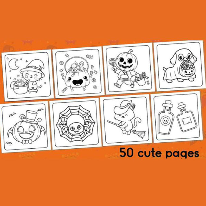 Easy Halloween Coloring Book