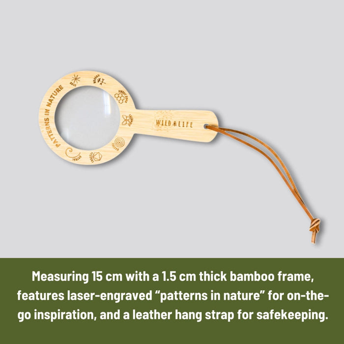 Eco Bamboo 5x Magnifying Glass