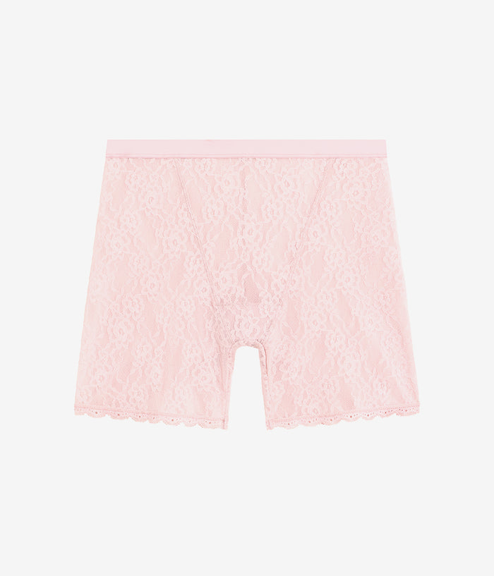 Effortlessly Lace Shorty: Blush Pink