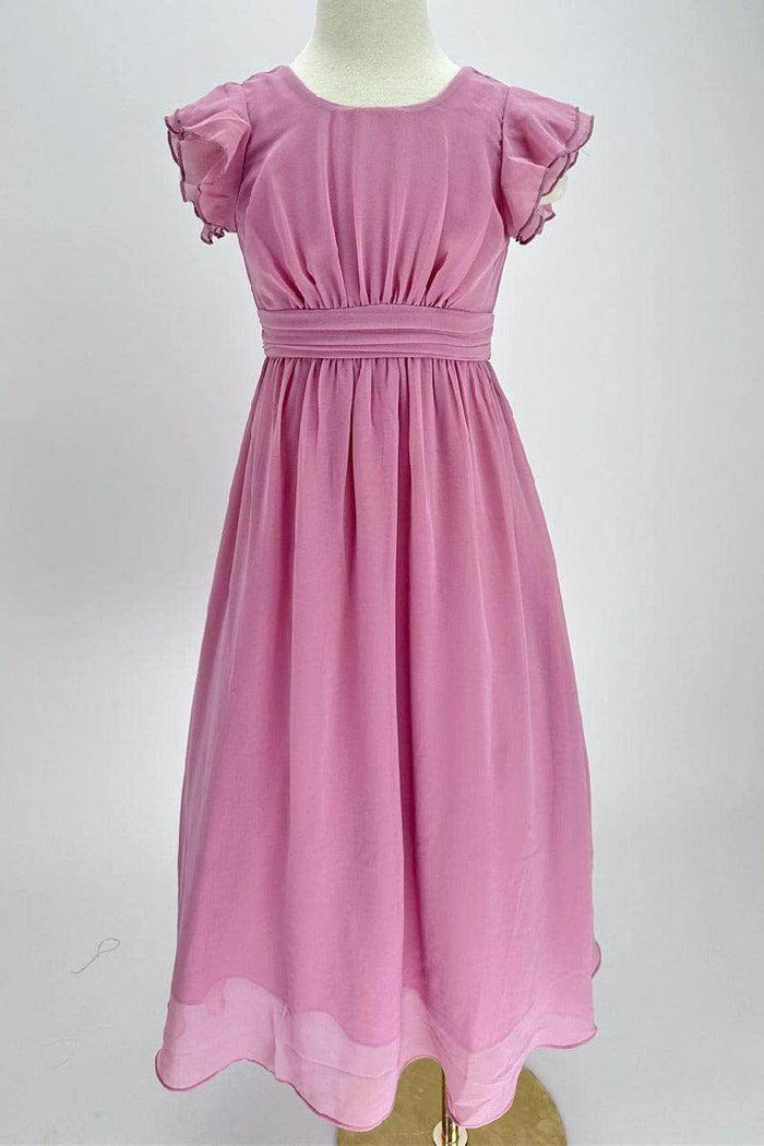 Elegant A-Line Scoop Bridesmaid Chiffon Gown B01MCSQLIY - COCOMELODY