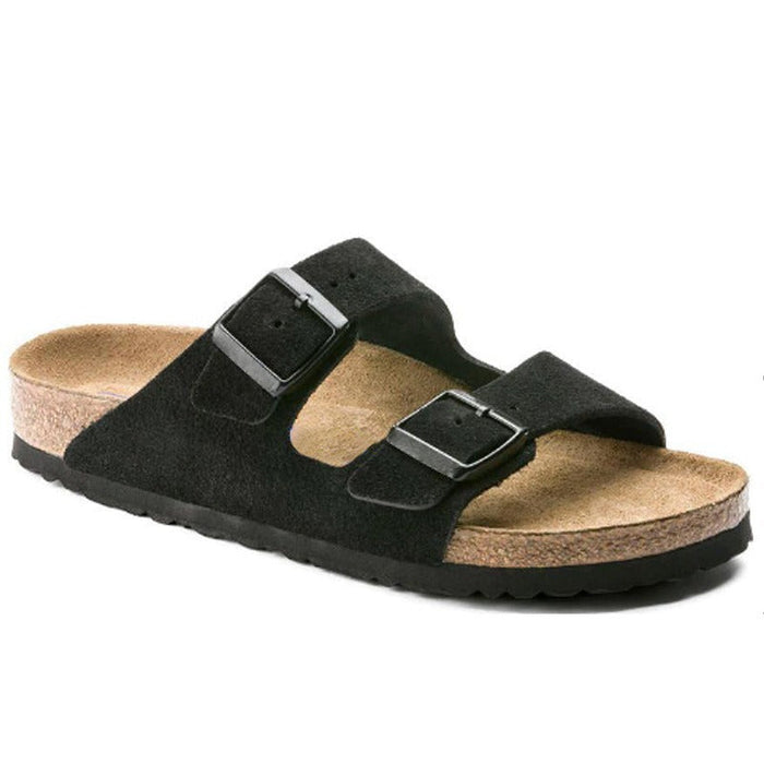 Ella - Comfortable Women's Orthopedic Sandals Slide with Double Buckle Strap and Cork Footbed