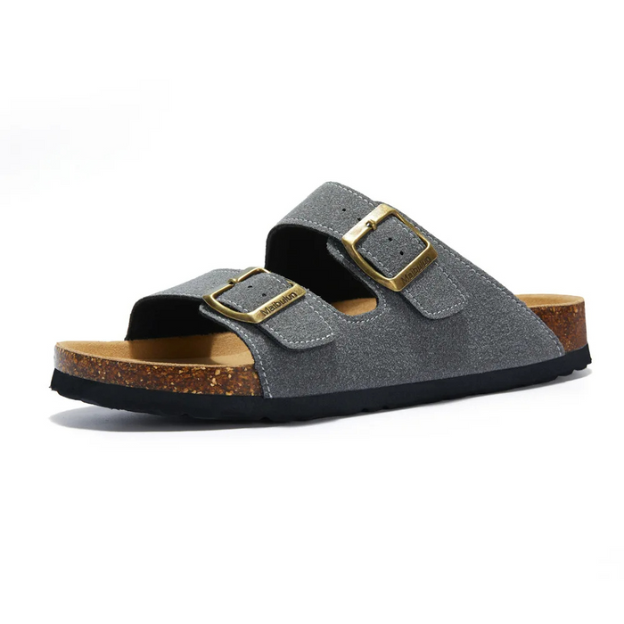 Ella - Comfortable Women's Orthopedic Sandals Slide with Double Buckle Strap and Cork Footbed