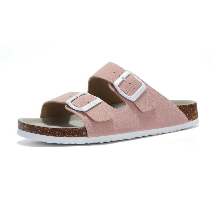 Ella - Comfortable Women's Orthopedic Sandals Slide with Double Buckle Strap and Cork Footbed