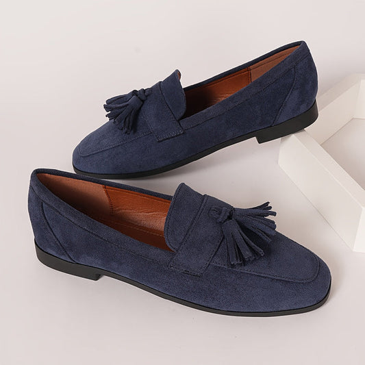 Emma - Women's Casual Comfort Loafers with Tassel Detail