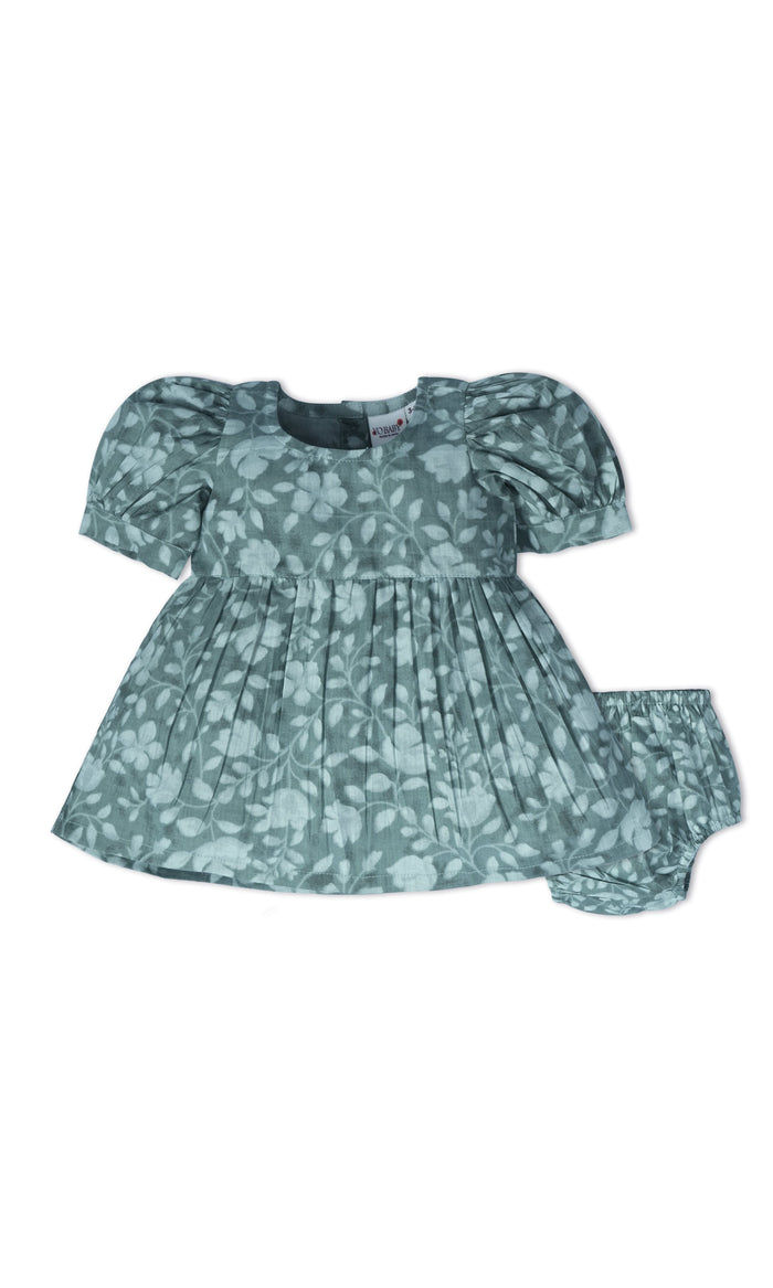 Emma Dress : SAGE : Infant : Toddler : Tween dress & diaper cover Yo Baby India