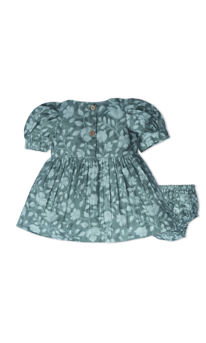 Emma Dress : SAGE : Infant : Toddler : Tween dress & diaper cover Yo Baby India
