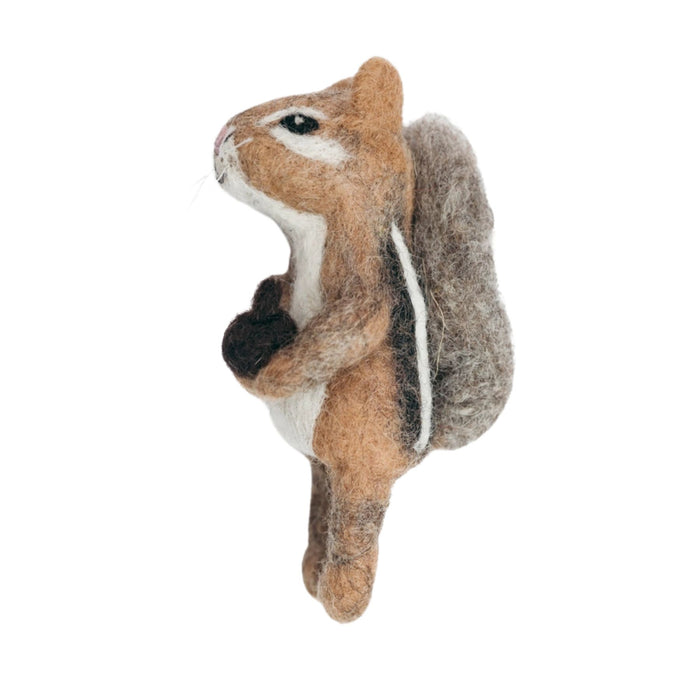 Felt Chipmunk Finger Puppet