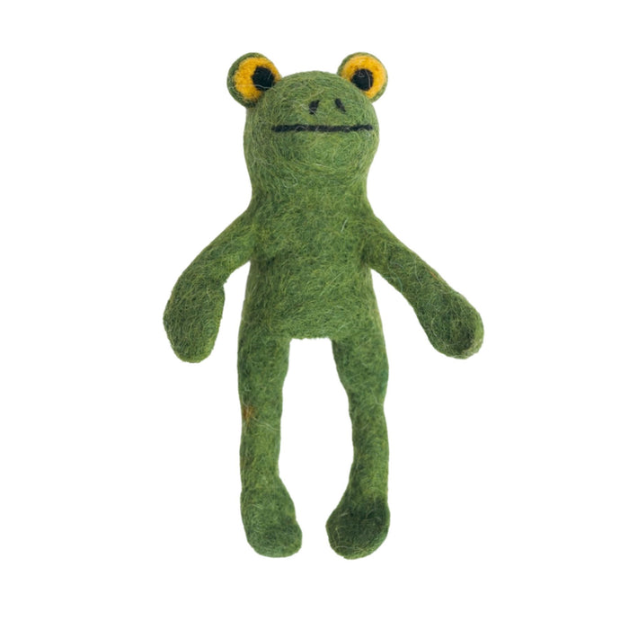 Felt Frog Finger Puppet