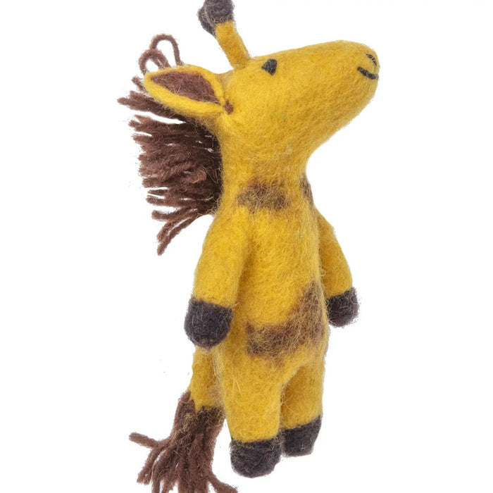 Felt Giraffe Finger Puppet
