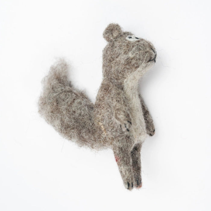 Felt Squirrel Finger Puppet