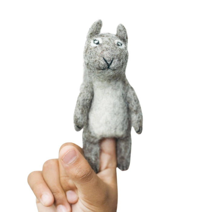 Felt Squirrel Finger Puppet