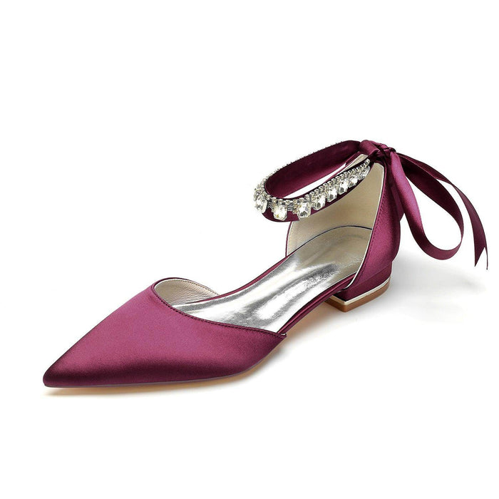 Flat Heel 2.5cm Silk-Like Shoes CK0365 - COCOMELODY