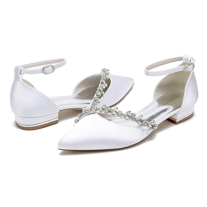 Flat Heel 2.5cm Silk-Like Shoes CK0431 - COCOMELODY