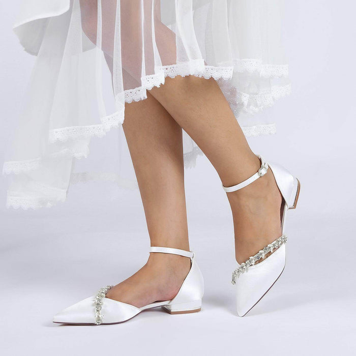 Flat Heel 2.5cm Silk-Like Shoes CK0431 - COCOMELODY