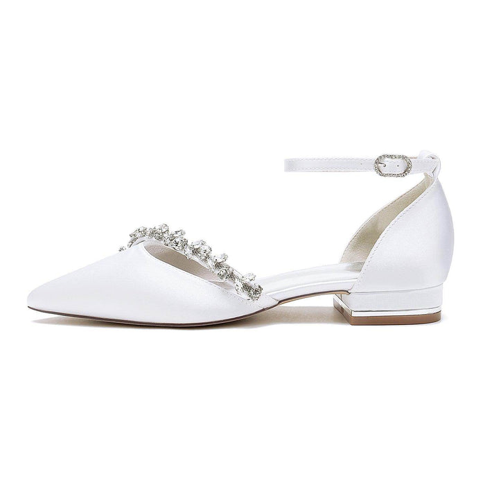 Flat Heel 2.5cm Silk-Like Shoes CK0431 - COCOMELODY