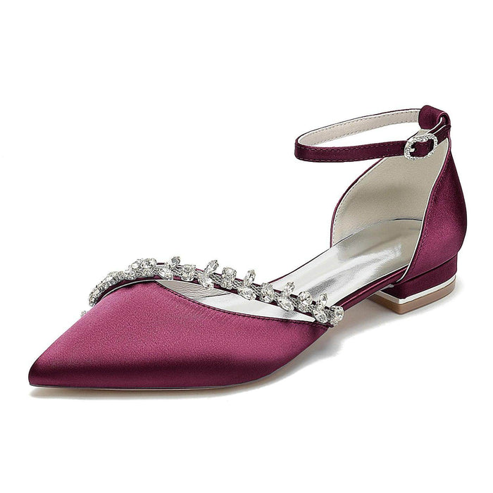 Flat Heel 2.5cm Silk-Like Shoes CK0431 - COCOMELODY