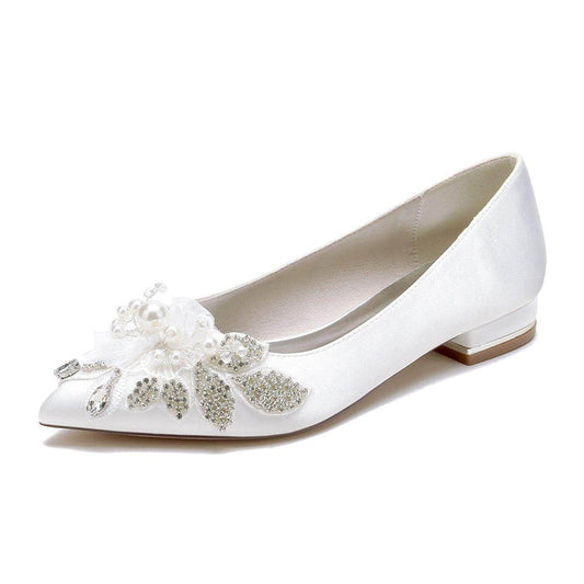 Flat Heel 2.5cm Silk-Like Shoes CK0484 - COCOMELODY