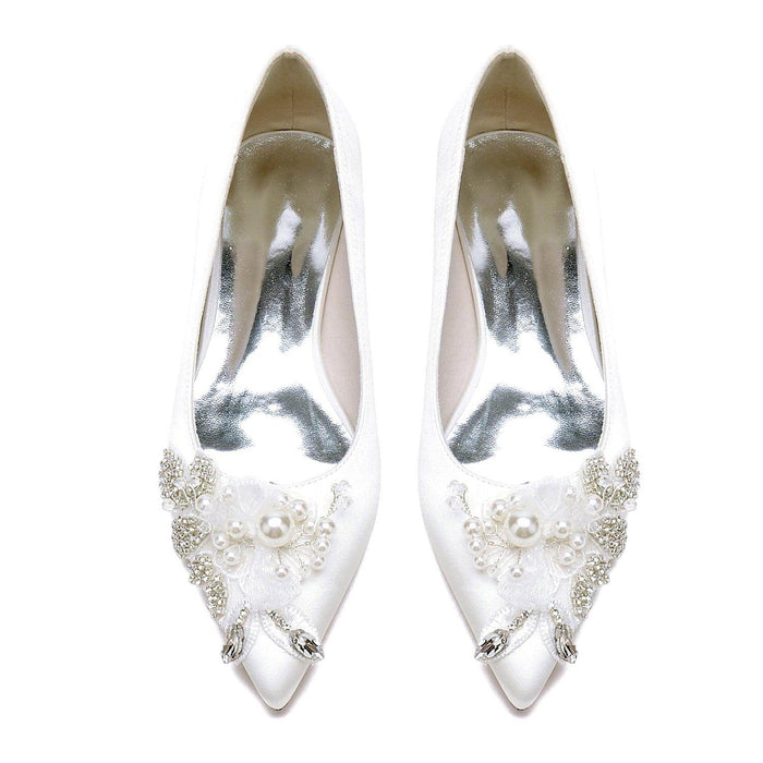Flat Heel 2.5cm Silk-Like Shoes CK0484 - COCOMELODY