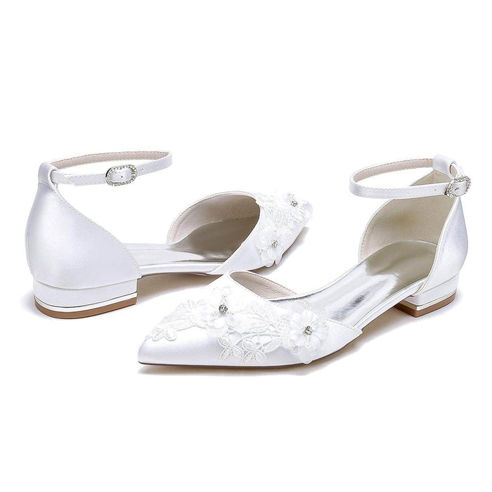 Flat Heel 2.5cm Silk-Like Shoes CK0485 - COCOMELODY