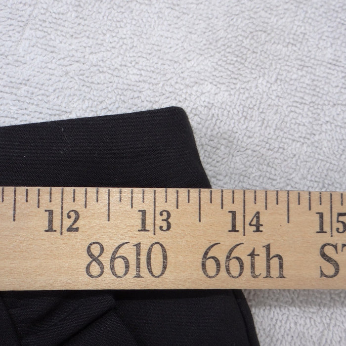 Forever 21 Womens Black Ruffle Pocket Mini Skirt Size 26 Solid A Line3
