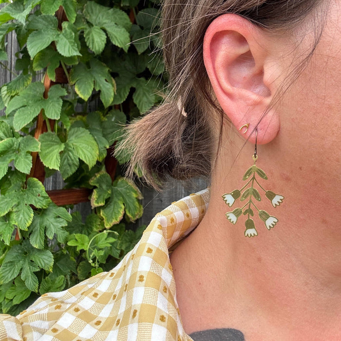 Forget Me Not // Stained Glass Resin Earrings