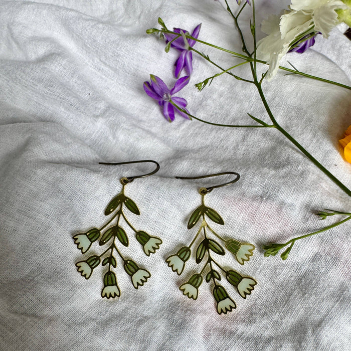 Forget Me Not // Stained Glass Resin Earrings