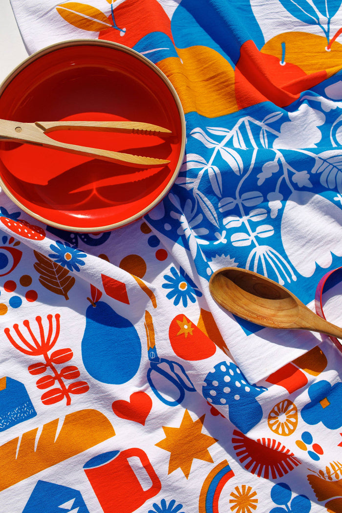 Fruit Bowl Tea Towel - Home Decor Gift