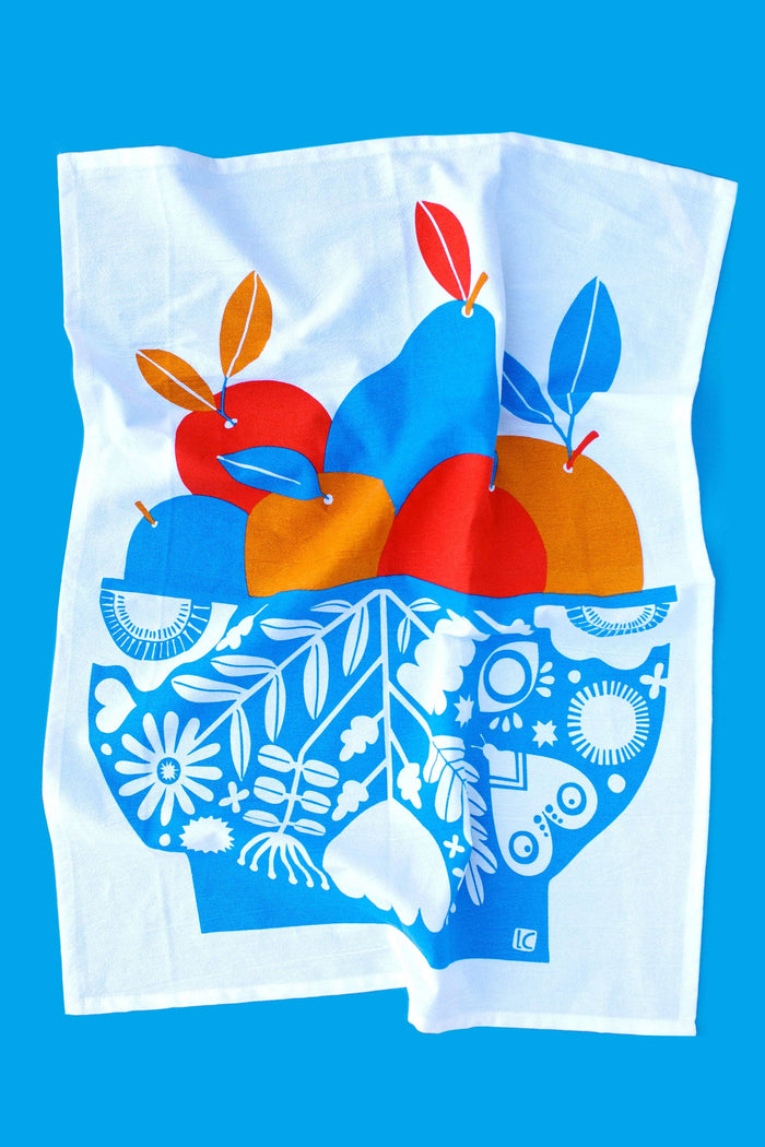 Fruit Bowl Tea Towel - Home Decor Gift