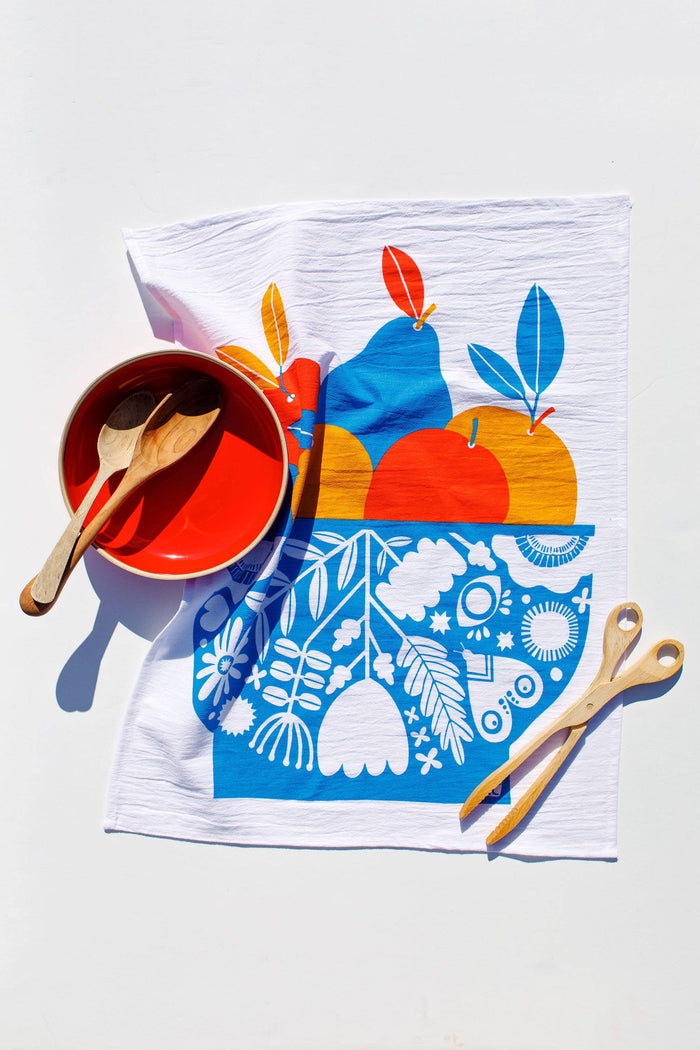Fruit Bowl Tea Towel - Home Decor Gift