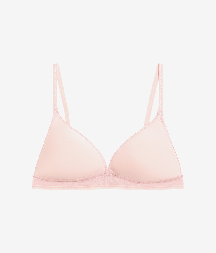 Full Transparency Bralette: Rose Smoke