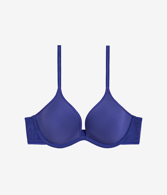 Full Transparency Plunge T-Shirt Bra: Spectrum Blue