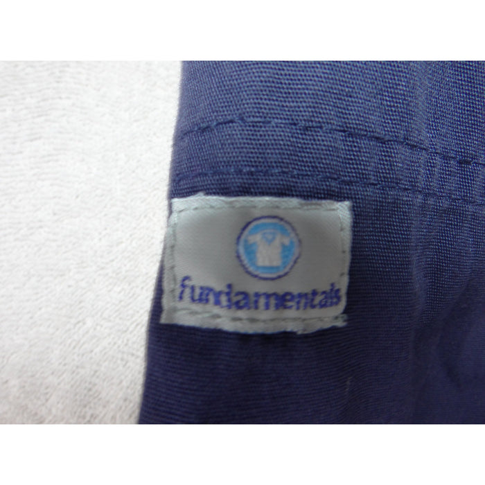 Fundamentals White Swan Brands Navy Blue Cargo Scrub Pants Drawstring Small 35604