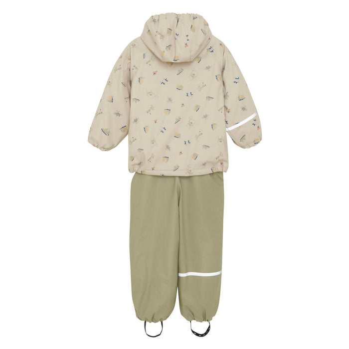 Garden Bugs Rainwear with Suspenders/Fleece (Copy)