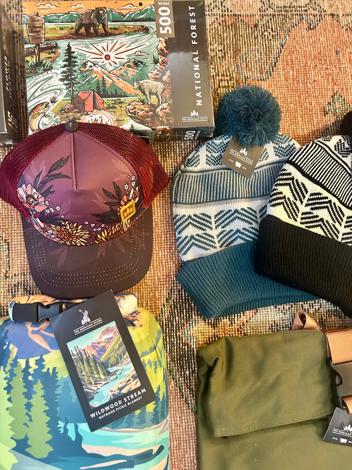 Geometric Pattern Beanie with Pom
