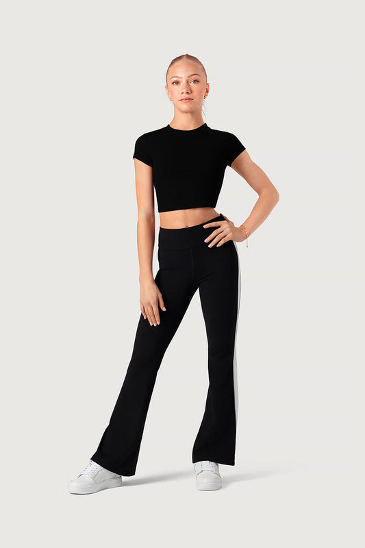 Girls Contrast Flared Legging - BLOCH EU