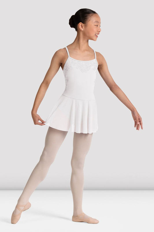 Girls Jesse Floral Skirted Camisole Leotard