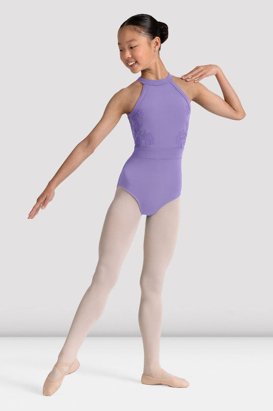 Girls Kiki Floral Halterneck Leotard