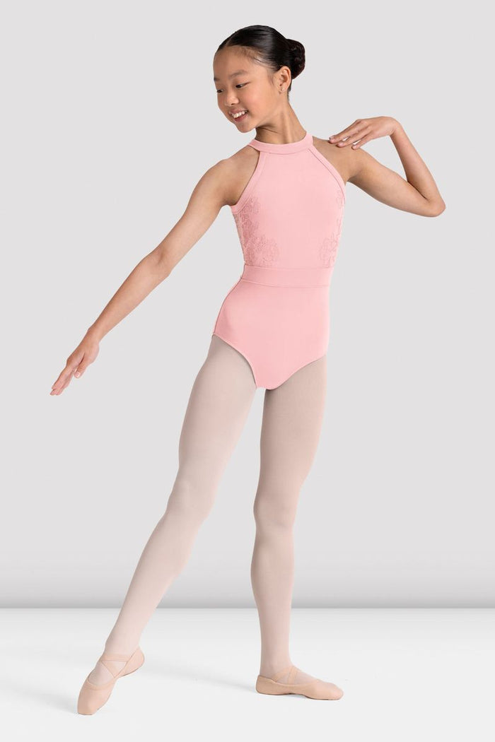 Girls Kiki Floral Halterneck Leotard