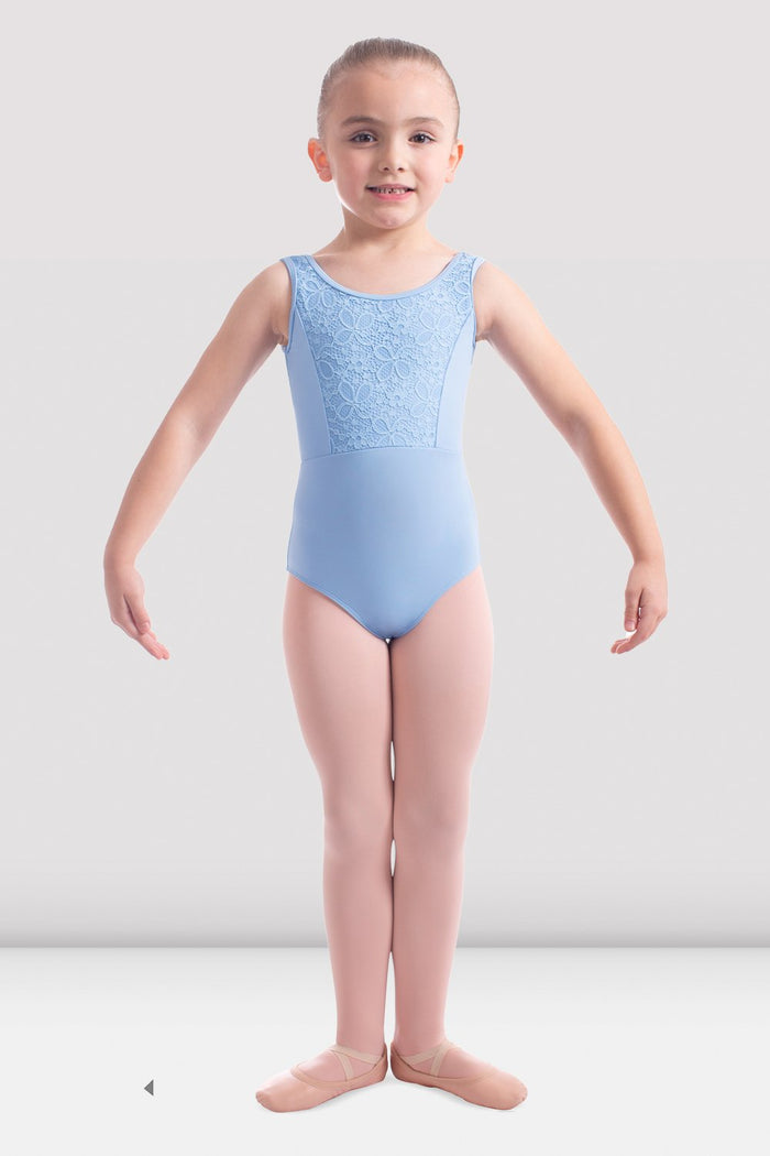 Girls Mirella Daisy Lace Bodice Tank Leotard