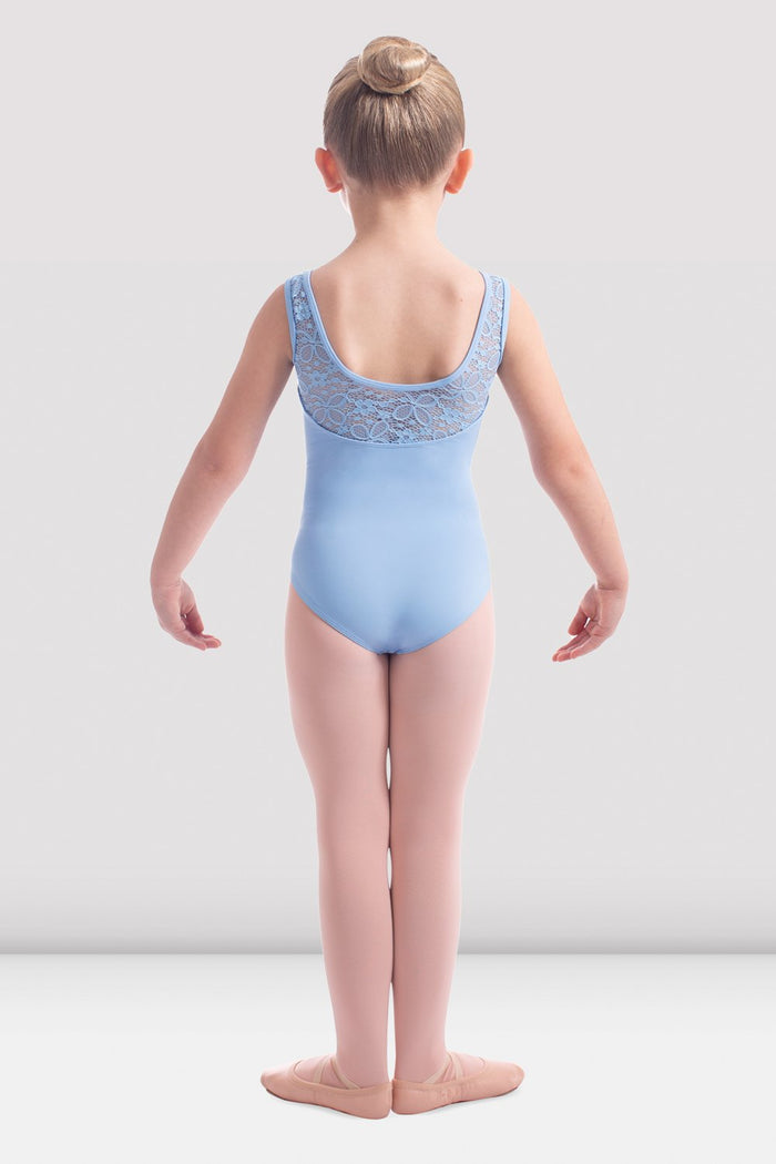 Girls Mirella Daisy Lace Bodice Tank Leotard