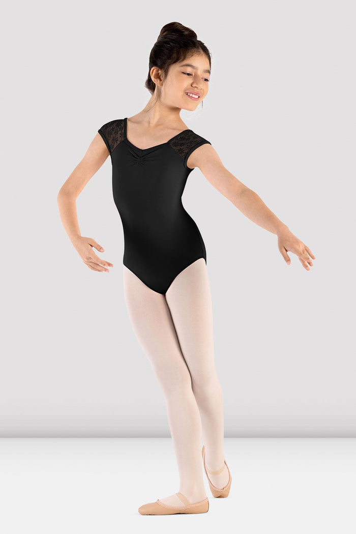 Girls Mirella Majesty Cap Sleeve Leotard