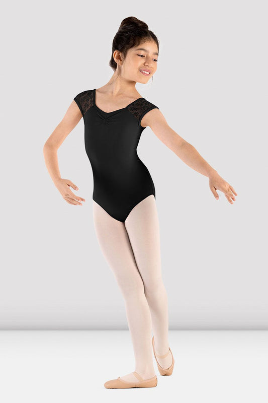 Girls Mirella Majesty Cap Sleeve Leotard