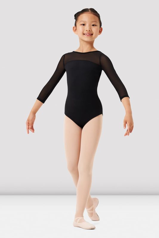 Girls Mirella Paisley 3/4 Sleeve Leotard - BLOCH EU