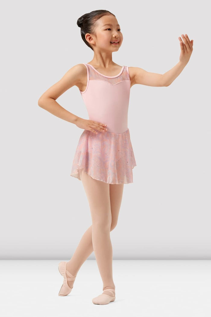 Girls Mirella Paisley Scoop Neck Skirted Leotard - BLOCH EU